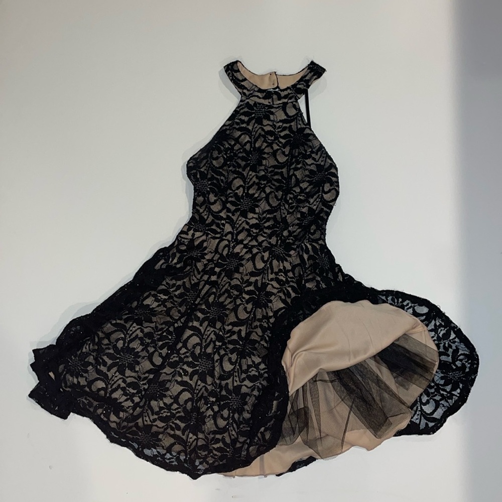 B Darlin Lace Sparkly Dress